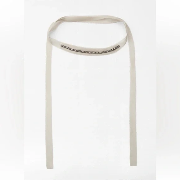 ZARA JEWEL CHOKER SCARF NECKLACE - Picture 4 of 5